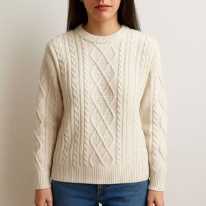 Aelfric Eden Cream Cable Knit 90s Fisherman Sweater Size XS Rory Gilmore Style